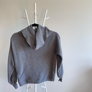 High neck/off the shoulder sweater